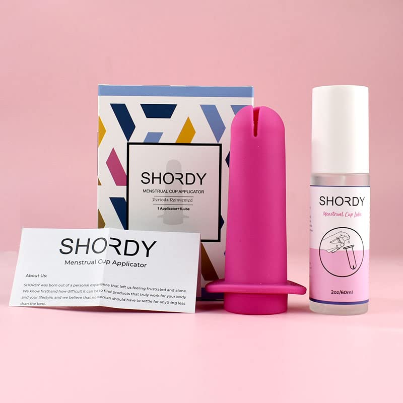 SHORDY Applicator Tool for Menstrual Cups for Easy Insertion with Lube Gel, Reusable Period Cup SHORDY uk supplements