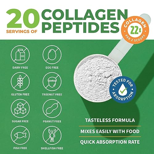 Collagen Peptides Powder Unflavored - Hydrolyzed Collagen Protein Powder ForestLeaf uk supplements