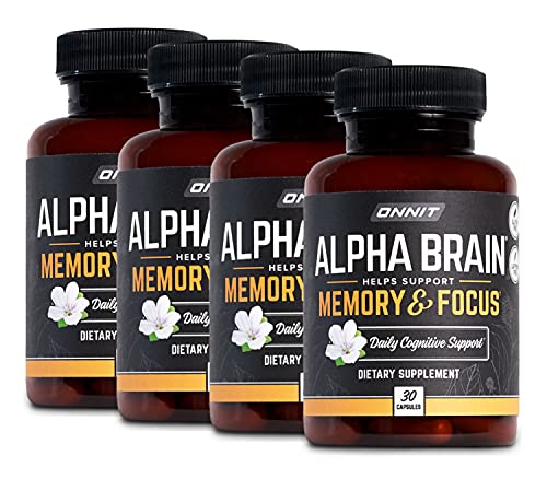 ONNIT Alpha Brain (120ct) - Over 1 Million Bottles Sold - Premium Nootropic Brain Sup ONNIT uk supplements