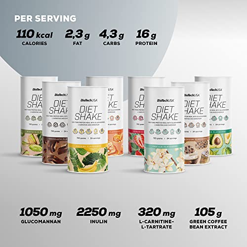 BioTechUSA Diet Shake | High-Protein, Low-Fat | with Superfoods, Chromium, Glucomannan BioTechUSA uk supplements