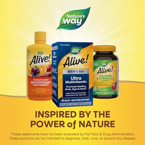 Nature's Way Alive! Men’s 50+ Daily Ultra Potency Complete Multivitamin Nature's Way uk supplements