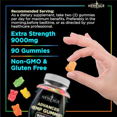 NEW AGE Naturals Advanced Hemp Gummies - Natural Hemp Oil Infused Gummies NEW AGE uk supplements