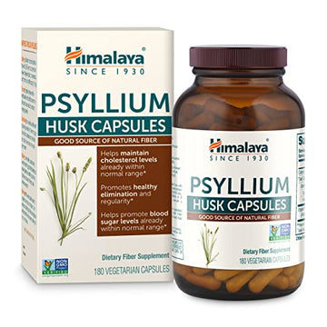 Himalaya Psyllium Husk Capsules, Natural Daily Fiber Supplement, Regularity, Constipation Himalaya uk supplements