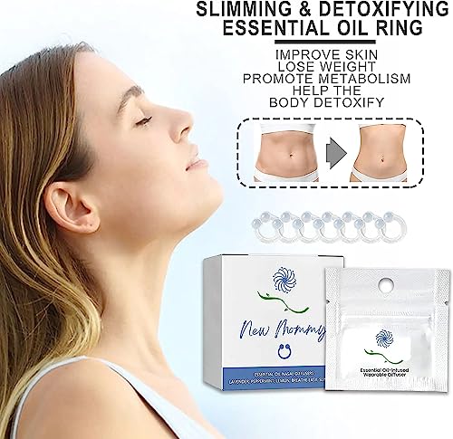 14Pcs Superslim S_limming & Detoxifying Essential Oil Ring, Firming Essential Oil Ring Heath Secret uk supplements