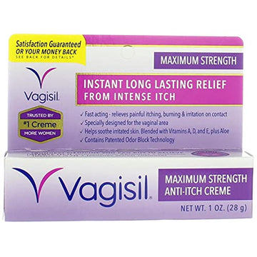 Vagisil Medicated Anti-Itch Creme Maximum Strength - 1oz, Pack of 6 Vagisil uk supplements