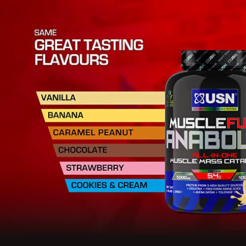 USN Muscle Fuel Anabolic Banana All-in-one Protein Powder Shake (2kg): Workout-Boosting USN uk supplements