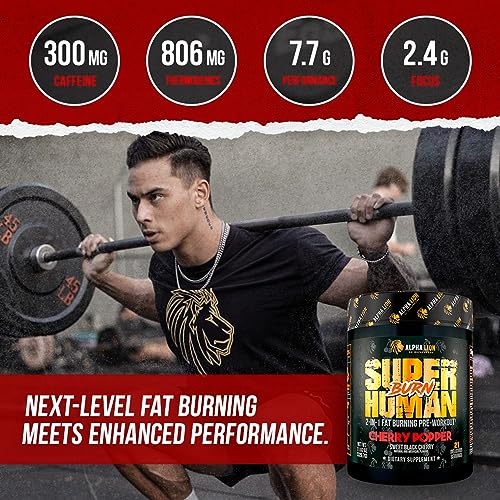 ALPHA LION Superhuman Burn 2-in-1 Metabolism Booster Pre Workout ALPHA LION uk supplements