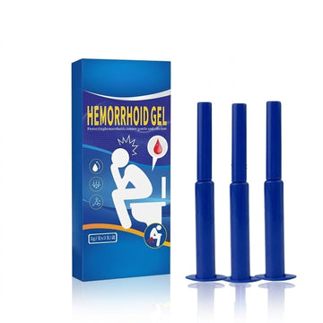 Hemorrhoid Relief Gel with 3 Disposable Applicators - Fast Soothing Cream for Itching & Swelling - Internal & External Treatment (Pack of 3) Aus Healthcare uk supplements