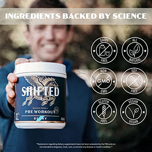 SHIFTED Maximum Pre Workout Powder, Energy & Focus Supplement with Creatine Monohydrate SHIFTED uk supplements
