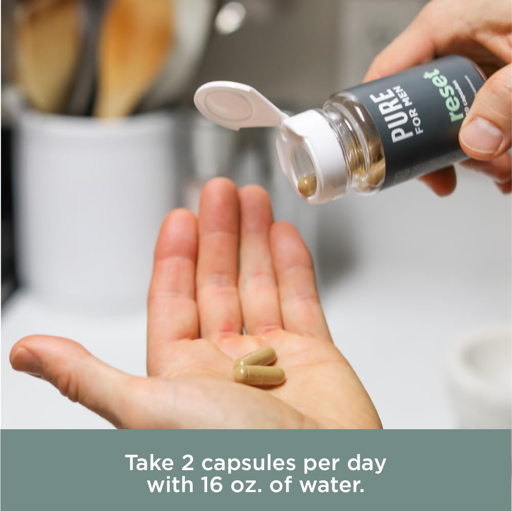 Pure for Men Detox Supplement, Reset | Promotes Digestive & Gut Health Pure for Men uk supplements
