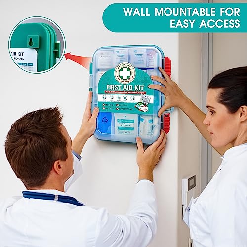 General Medi 420 Pieces Professional First Aid Kit - HardCase First Aid Box - Contains General Medi uk supplements