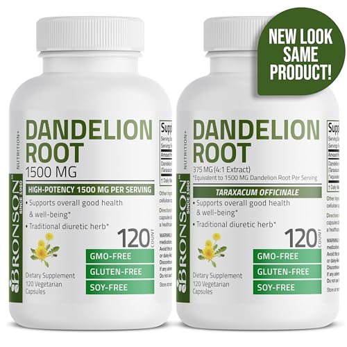 Bronson Dandelion Root High Potency Supplement, Supports Overall Good Health & Well Bronson uk supplements