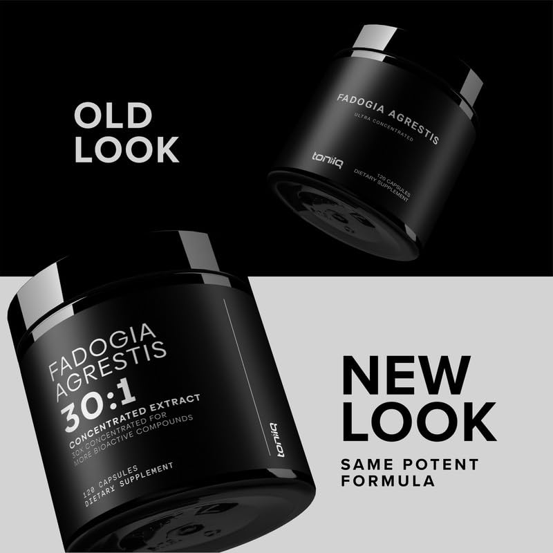 Toniiq Fadogia Agrestis - Ultra High Potency 30:1 Extract - 1200mg Per Serving - Highly Concentrated - Third-Party Lab Tested - 120 Capsules Toniiq uk supplements