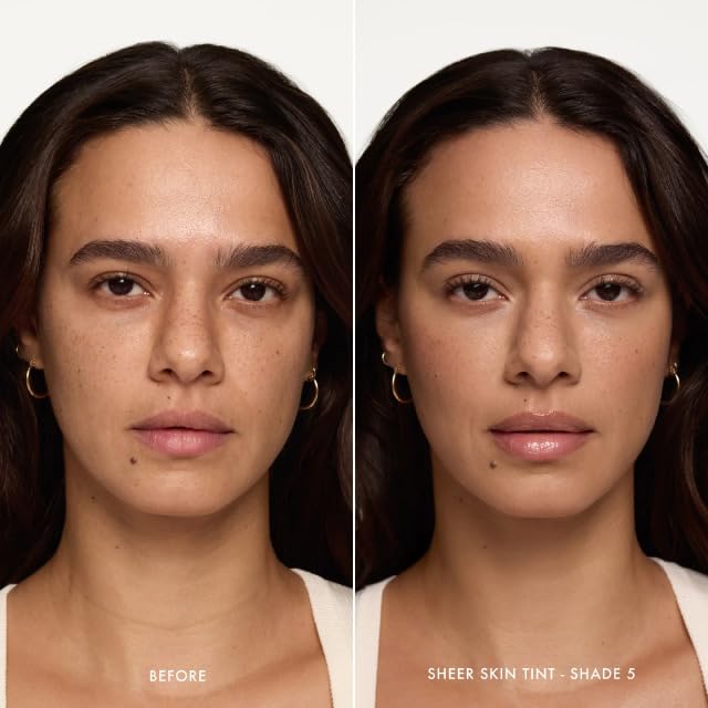 Summer Fridays Sheer Skin Tint - Skin Tint with Hyaluronic Acid - Helps Diminish Uneven Skin Tone - Sheer to Light Coverage - Shade 5 - Medium with Warm Neutral Undertones (1 Fl Oz) Summer Fridays uk supplements