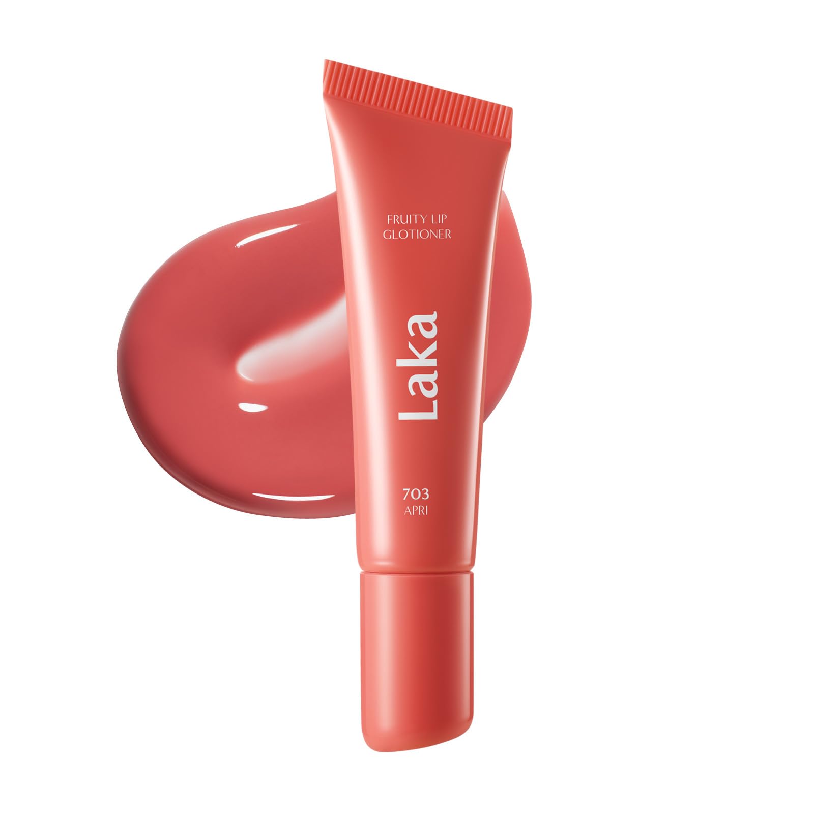 Laka Fruity Lip Glotioner, 10ml/0.33 fl.oz, Lip Gloss with High Shine Vivid Colors, Jelly tip for Hygienic & Easy Application, K-Beauty (#703 Apri) Laka uk supplements