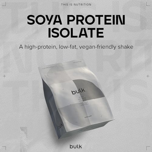 Bulk Soya Protein Isolate Powder, Vegan Protein Shake, Salted Caramel, 1 kg Bulk uk supplements