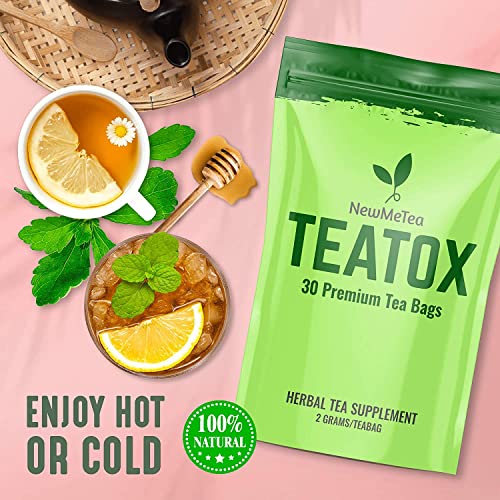 30 Day Detox Tea for Women & Men, All-Natural Herbal Teatox, Energy, Digestion NEWME uk supplements