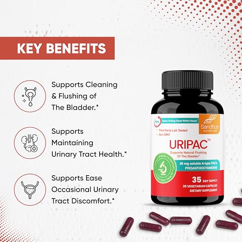 Sandhu's Uripac 35 Vegetarian Capsules with 9X High Strength 240mg Cranberry Sandhu's uk supplements