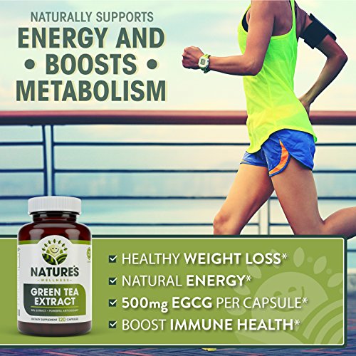 Green Tea Extract 98% Standardized with EGCG | Healthy Weight Support, Metabolism Natures Wellness uk supplements