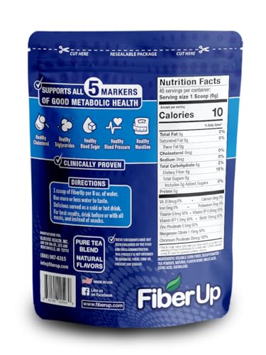 FIBER UP, Delicious Prebiotic Soluble Fiber Supplement, Very Berry Tea, 45 Servings. FIBER UP uk supplements