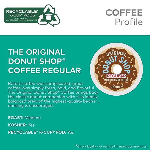 The Original Donut Shop Regular Keurig Single-Serve K-Cup Pods, Medium Roast Coffee The Original Donut Shop uk supplements