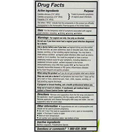 YeastGard Advanced Suppositories, 10-Count Boxes (Pack of 3) Yeastgard Advanced uk supplements