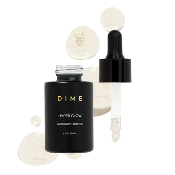 DIME Beauty Hyper Glow Treatment Vitamin C Serum Dark Spot Remover for Face Brightening Hydrating Antioxidant Vitamin C Serum for Face with Ferulic Acid Resveratrol Hyaluronic Acid Aloe 1 oz / 30 ml DIME uk supplements