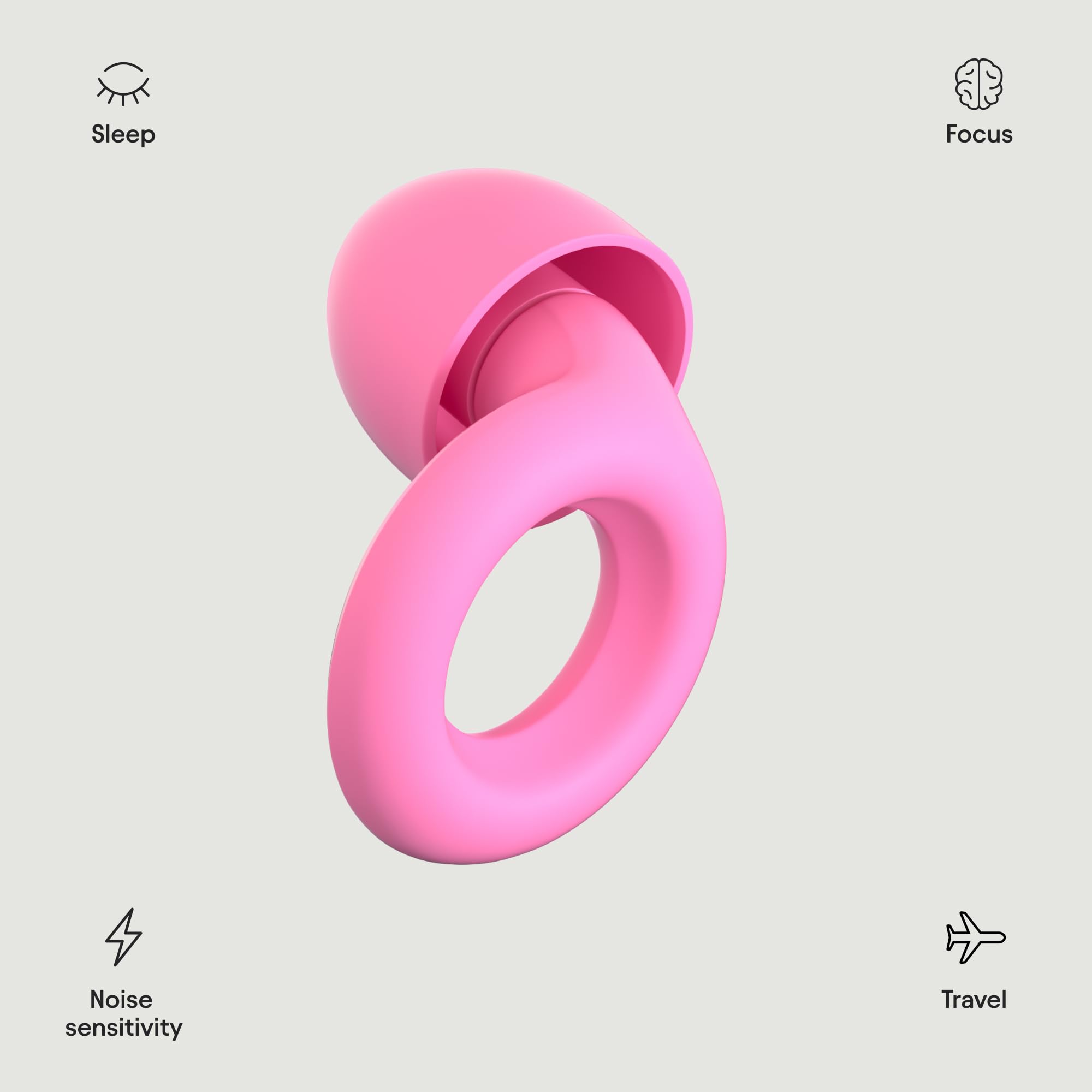 Loop Quiet Equinox Earplugs – Reusable Noise-Reducing Earplugs | Colourful Hearing Loop uk supplements