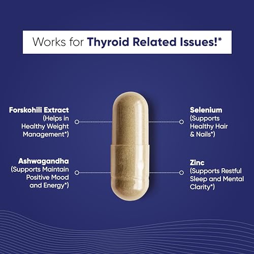 Sandhu's Thyroid Support Complex with Iodine Supplement|60 Capsules, 30 Days Supply Sandhu's uk supplements