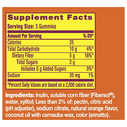 Metamucil Fiber Supplement Gummies, Sugar Free Orange Flavor, 5g Prebiotic Plant Based Metamucil uk supplements