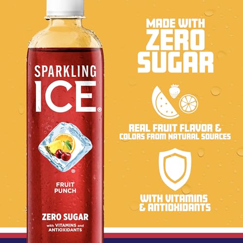 Sparkling Ice, Fruit Punch Sparkling Water, Zero Sugar Flavored Water, with Vitamins Sparkling ICE uk supplements