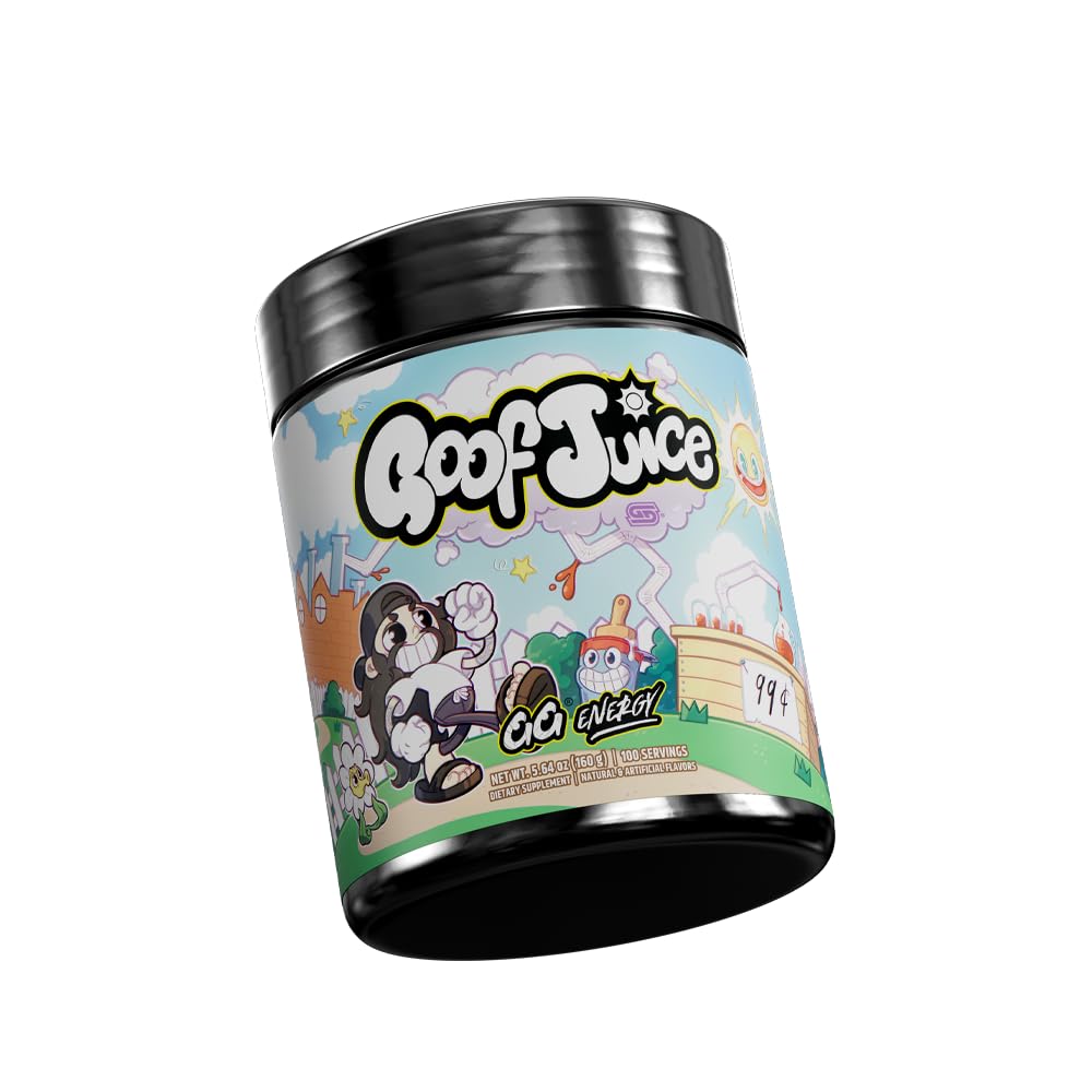 Gamer Supps GG Energy - Goof Juice by MoistCr1TiKaL (100 Servings) - Keto Friendly Gaming Energy and Nootropic Blend, Sugar Free + Organic Caffeine + Vitamins + Immune Support, Powder Drink Gamer Supps uk supplements