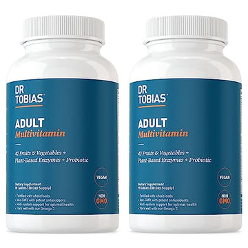 Dr. Tobias Adult Multivitamin for Women & Men, Energy & Immune Support from 42 Fruits Dr. Tobias uk supplements