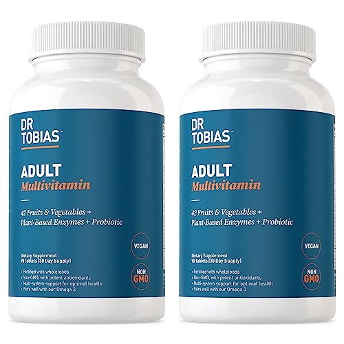 Dr. Tobias Adult Multivitamin for Women & Men, Energy & Immune Support from 42 Fruits Dr. Tobias uk supplements