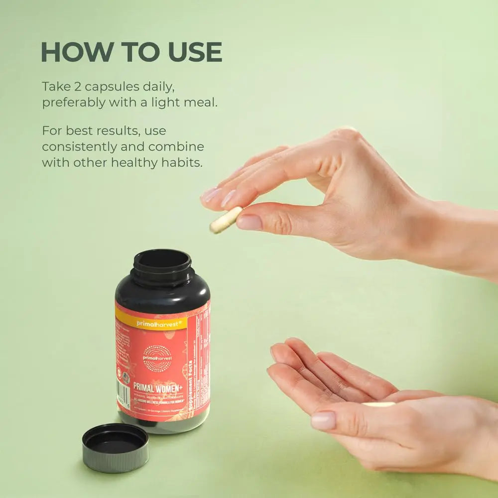 Primal Harvest Multivitamin for Women Vitamin A, Vitamin C, Vitamin D and E, Vitamin B12, B6, Biotin, Zinc Supplements Primal Harvest uk supplements