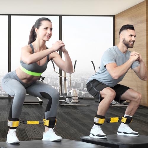 Ankle Resistance Bands with Cuffs, Ankle Bands for Working Out, Glutes Workout Equipment WOQQW uk supplements