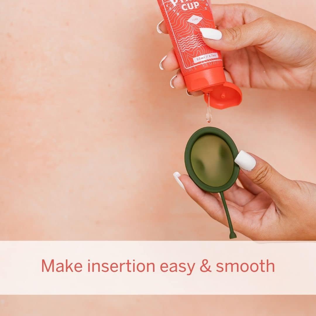 Pixie Menstrual Cup Lube - Make it Easy to Insert Your Period Cups - All Natural Water Based Lubricant Pixie Cup uk supplements