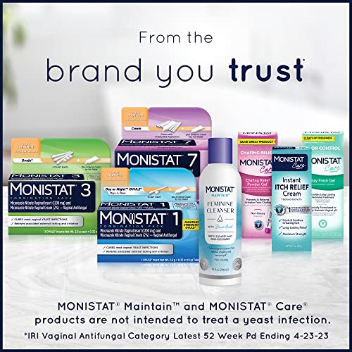 Monistat 1 Day Yeast Infection Treatment for Women, 1 Miconazole Ovule Insert & External Monistat Anti-Itch Monistat uk supplements