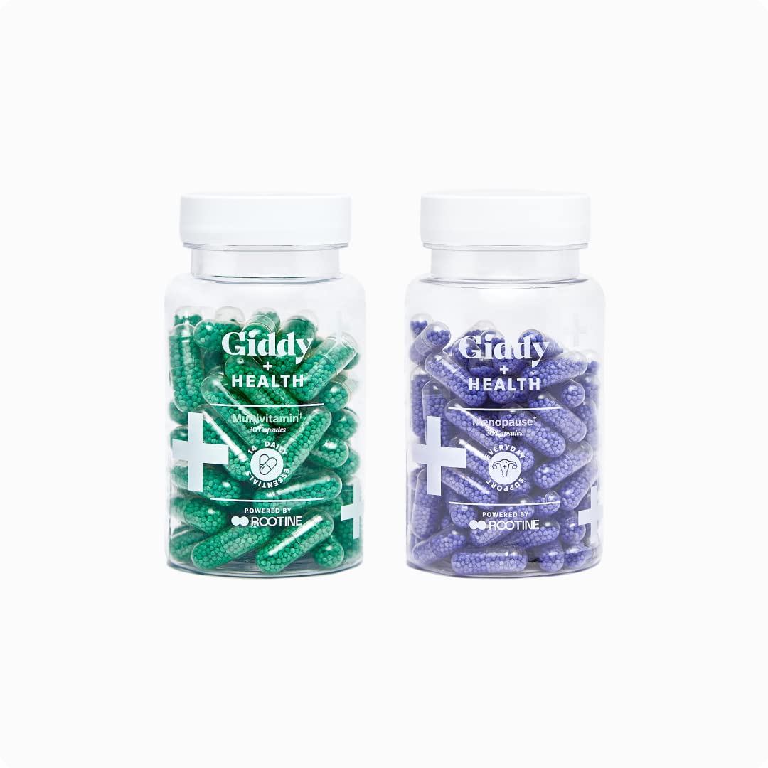 Giddy+Health Menopause Bundle | Multivitamin & Menopause Support for Women (30-Day Supply) Giddy uk supplements
