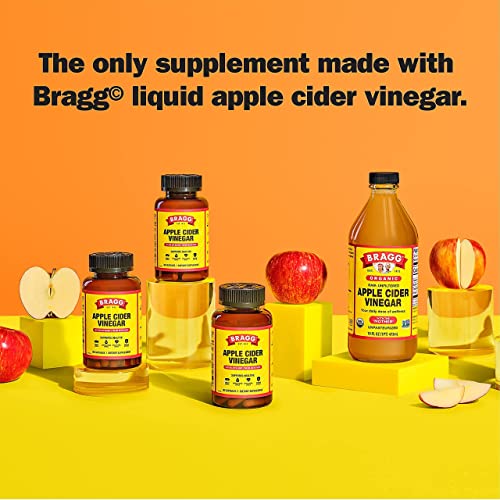 Bragg Apple Cider Vinegar Capsules - Vitamin D3 & Zinc - 750mg of Acetic Acid – Immune Bragg uk supplements