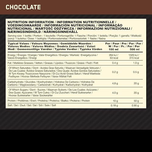 Optimum Nutrition High Protein Shake Bottles, Ready To Drink Healthy Snacks, No added Optimum Nutrition uk supplements