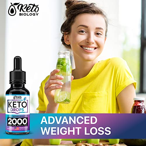 Keto Diet Drops with BHB Exogenous Ketones - Made in USA - Fat Burner & Appetite Suppressant KETO BIOLOGY uk supplements