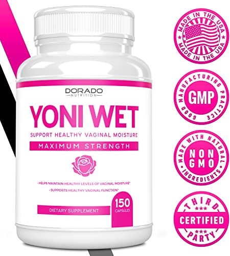 Vaginal Moisturizer & Vaginal Dryness Supplement (150 Capsules) Support Vaginal Wetness & Health DORADO NUTRITION uk supplements