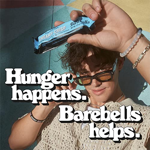 Barebells Protein Snacks Bars Creamy Crisp - 12 Count, 1.9oz Bars 55g of High Protein BAREBELLS uk supplements