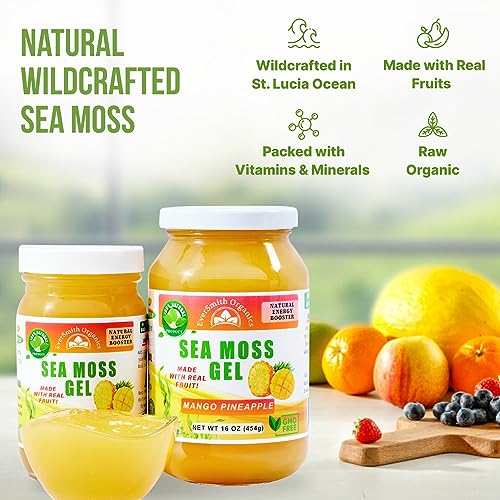 EverSmith Organics - Wildcrafted Irish Sea Moss Gel | Made in USA | Rich in Vitamins EverSmith Organics uk supplements