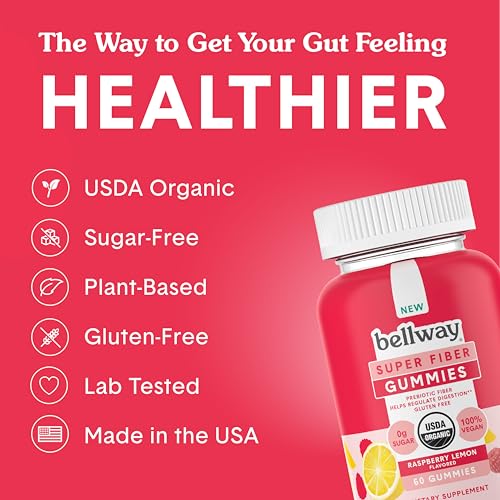 Bellway Super Fiber Gummies for Adults - Sugar Free Organic Fiber Supplement Bellway uk supplements