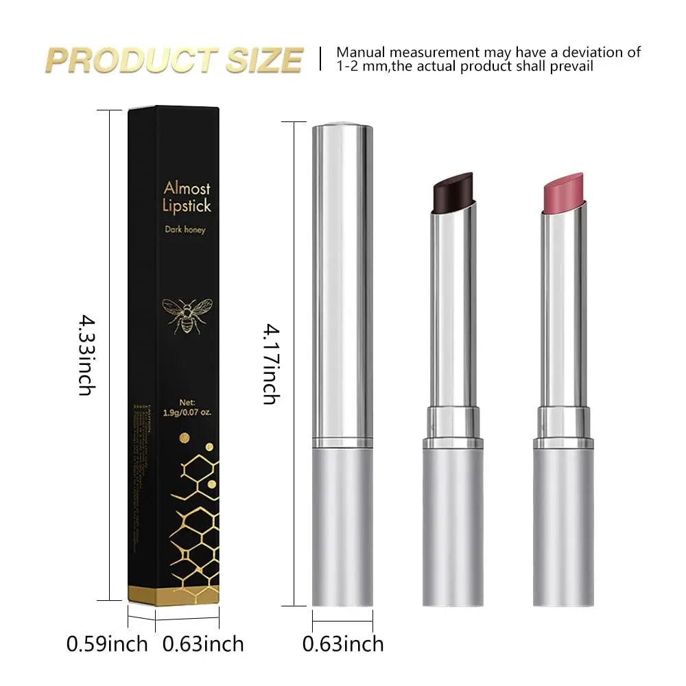 Honey Butter Lipstick Tinted Lip Balm, Shine Moisturizing Plumper Lipstick for Women, Natural Nourishing Hydrating Lip Gloss Stain for Dry Lips, Lightweight Lip Liner Care Makeup, Vegan - Black & Pink HHLTOH uk supplements