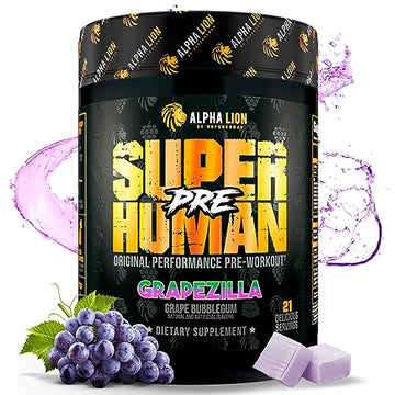 ALPHA LION Superhuman Pre Workout Powder, Beta Alanine, L-Taurine & Tri-Source ALPHA LION uk supplements