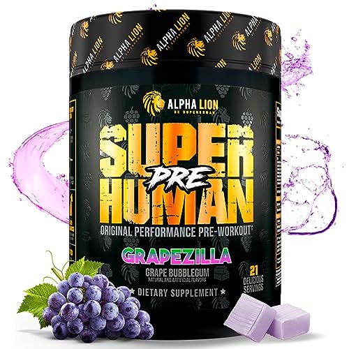 ALPHA LION Superhuman Pre Workout Powder, Beta Alanine, L-Taurine & Tri-Source ALPHA LION uk supplements
