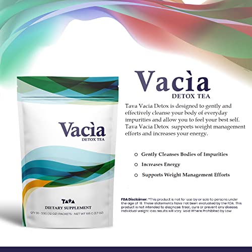 Tava Vacia Detox Tea Supplement, Boosts Energy, Supports Joint Mobility and Immune System TAVA uk supplements